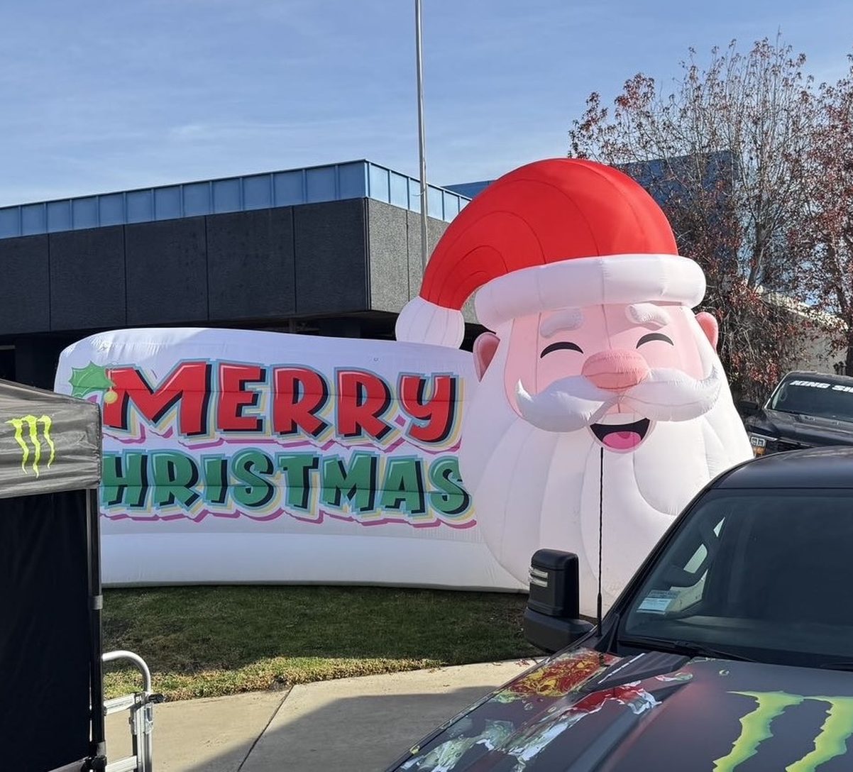 OZIS holiday inflatable at a real event
