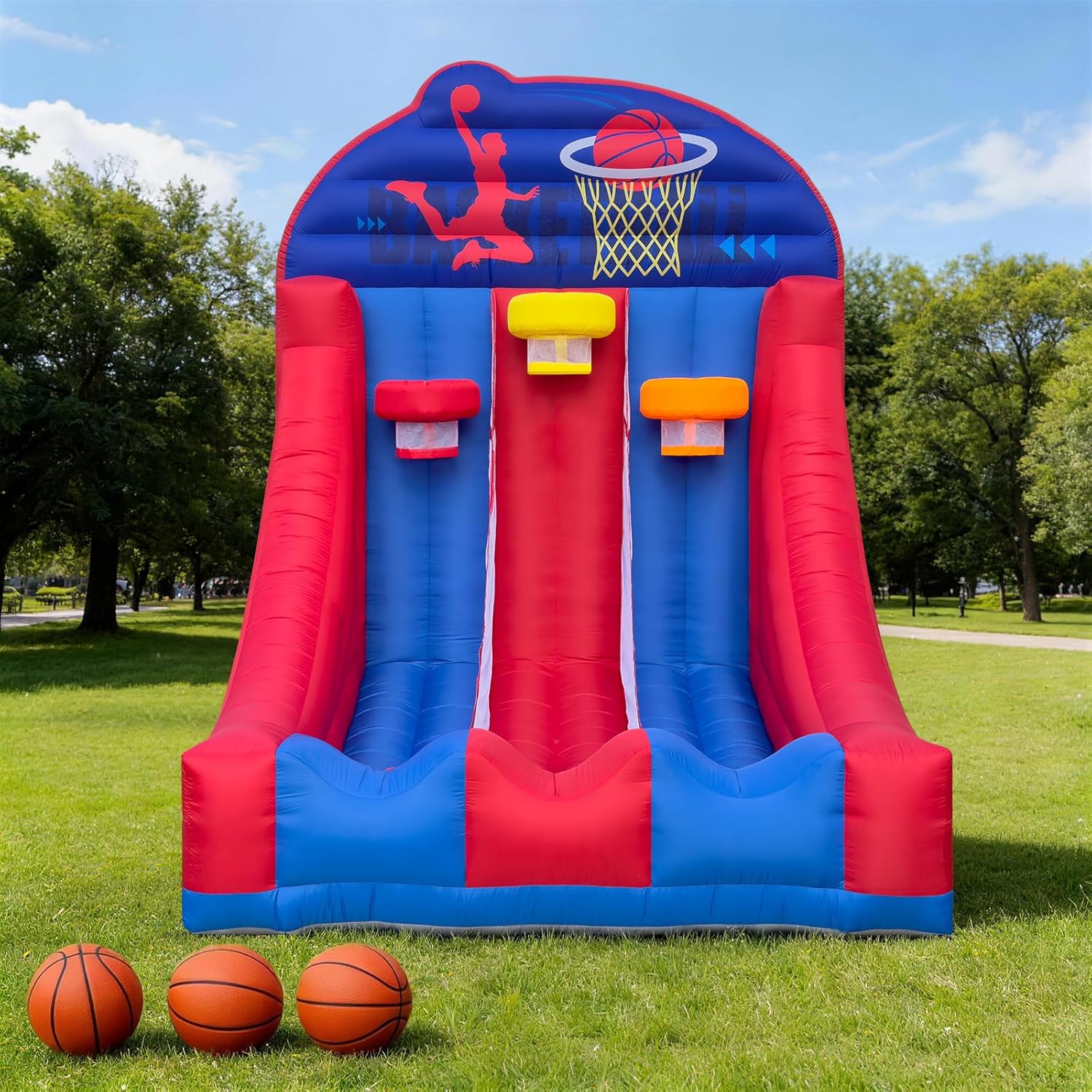 Triple Lane Basketball Hoop