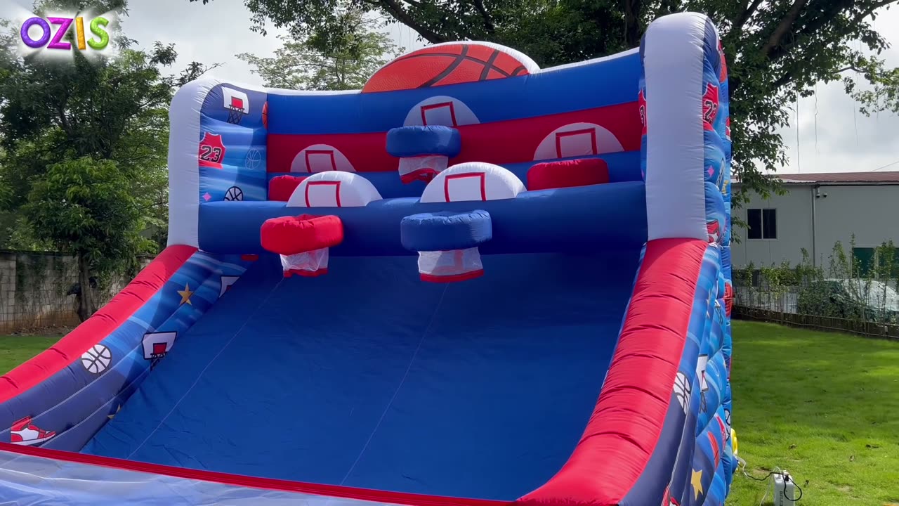 OZIS inflatable basketball game — video