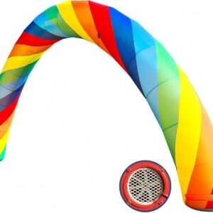 OZIS 26Ft Inflatable Arch - Rainbow Inflatable Arch with Built in 150W Blower for Birthdays, Parties, and Garden Decor | Inflatable Archway for Outdoor Events and Commerce Advertising