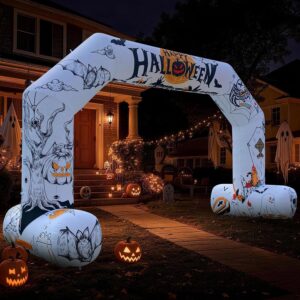 OZIS 20Ft Halloween Inflatable Arch Decoration with Powerful Blower Outdoor Inflatable Archway Blow up Inflatable Decorations for Halloween Party Advertising Commerce Community Event
