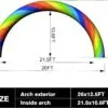 OZIS 26FT Rainbow Inflatable Arch