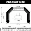 OZIS 20FT Hexagon Start/Finish Line Inflatable Arch (Black)
