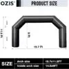 OZIS 20FT Black Inflatable Start/Finish Arch