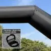 OZIS 20FT Black Inflatable Start/Finish Arch