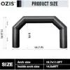 OZIS 20FT Black Inflatable Start/Finish Arch