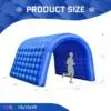 OZIS 10FT Inflatable Sport Tunnel, Blue