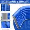 OZIS 10FT Inflatable Sport Tunnel, Blue