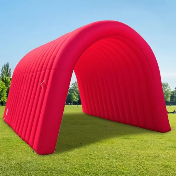 OZIS 16FT Inflatable Football Tunnel, Red