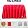 OZIS 16FT Inflatable Football Tunnel, Red