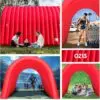 OZIS 16FT Inflatable Football Tunnel, Red