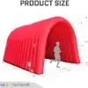 OZIS 16FT Inflatable Football Tunnel, Red