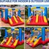 OZIS 12FT Inflatable Bounce House with Double Slides