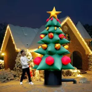 OZIS 13FT Lighted Inflatable Christmas Tree with Gift Boxes