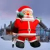 OZIS 33FT Christmas Inflatable Santa Claus with Gift Bag