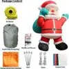 OZIS 33FT Christmas Inflatable Santa Claus with Gift Bag