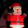 OZIS 20FT Christmas Inflatable Santa Claus Holding Gift Bag