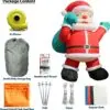 OZIS 20FT Christmas Inflatable Santa Claus Holding Gift Bag