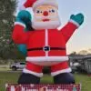 OZIS 20FT Christmas Inflatable Santa Claus Holding Gift Bag