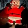 OZIS 20FT Christmas Inflatable Santa Claus Holding Gift Bag
