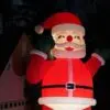 OZIS 20FT Christmas Inflatable Santa Claus Holding Gift Bag