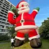 OZIS 20FT Christmas Inflatable Santa Claus Holding Gift Bag