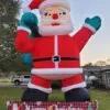 OZIS 20FT Christmas Inflatable Santa Claus Holding Gift Bag