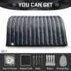 OZIS 16FT Inflatable Football Tunnel, Black