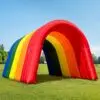 OZIS 16FT Inflatable Football Tunnel, Black