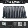 OZIS 16FT Inflatable Football Tunnel, Black