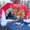 OZIS 20FT Christmas Inflatable Arch with Holiday Characters