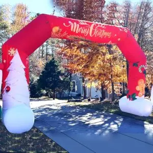 OZIS 20FT Christmas Inflatable Arch with Holiday Characters