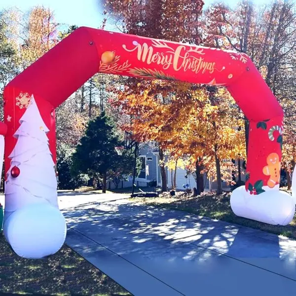 OZIS 20FT Christmas Inflatable Arch with Holiday Characters