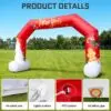 OZIS 20FT Christmas Inflatable Arch with Holiday Characters