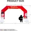 OZIS 20FT Christmas Inflatable Arch with Holiday Characters