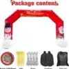OZIS 20FT Christmas Inflatable Arch with Holiday Characters