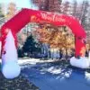 OZIS 20FT Christmas Inflatable Arch with Holiday Characters