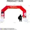 OZIS 20FT Christmas Inflatable Arch with Holiday Characters