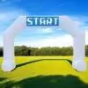 OZIS 20FT Hexagon Start/Finish Line Inflatable Arch (White)