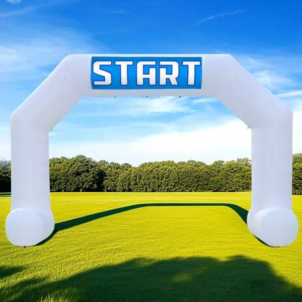 OZIS 20FT Hexagon Start/Finish Line Inflatable Arch (White)