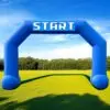 OZIS 20FT Hexagon Start/Finish Line Inflatable Arch (White)
