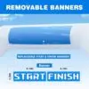 OZIS 20FT Hexagon Start/Finish Line Inflatable Arch (White)
