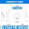 OZIS 20FT Hexagon Start/Finish Line Inflatable Arch (White)