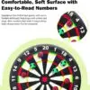 OZIS 10FT Inflatable Soccer Darts Board (Black)