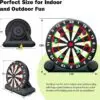 OZIS 10FT Inflatable Soccer Darts Board (Black)