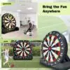 OZIS 10FT Inflatable Soccer Darts Board (Black)