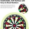 OZIS 10FT Inflatable Soccer Darts Board (Black)