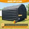 OZIS 16.4x13x11.5FT Black Inflatable Nightclub Tent