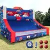 OZIS 13x10x10FT Inflatable Basketball Game with 5 Hoops