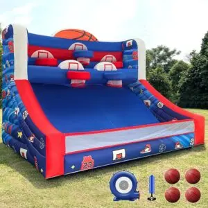 OZIS 13x10x10FT Inflatable Basketball Game with 5 Hoops
